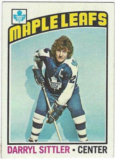Darryl Sittler #207 Hockey Cards 1976 Topps