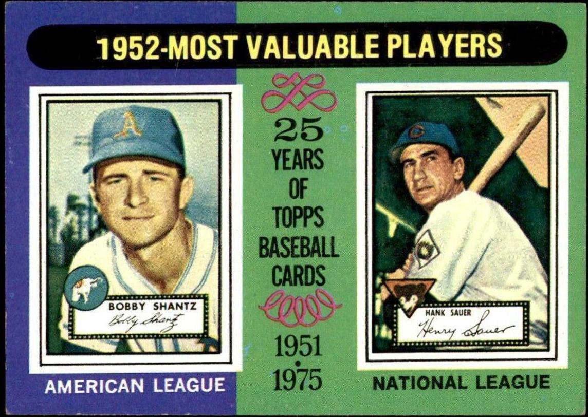 1975 1952 MVP's: Bobby Shantz, Hank Sauer #190