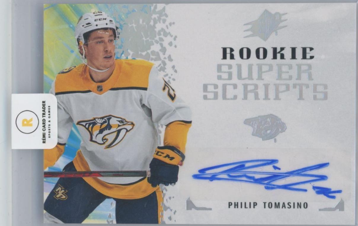 Philip Tomasino #RSS-PT 2021-22 SPx Hockey Rookie Superscripts
