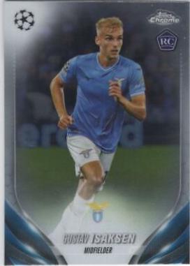 Gustav Isaksen #200 Soccer Cards 2023 Topps Chrome UEFA Club