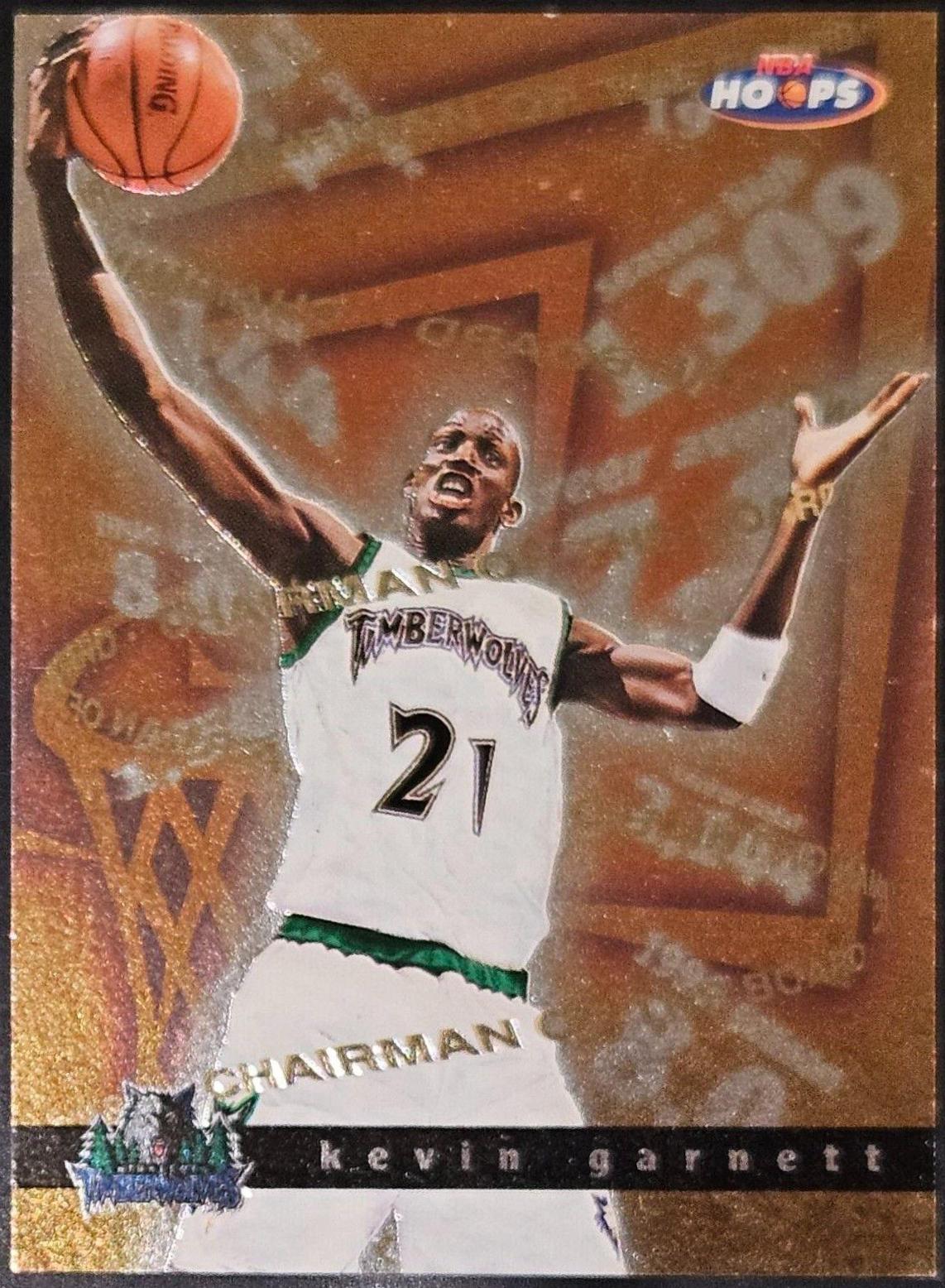 Kevin Garnett #10 Basketball Cards 1997 Hoops Chairman of the Boards