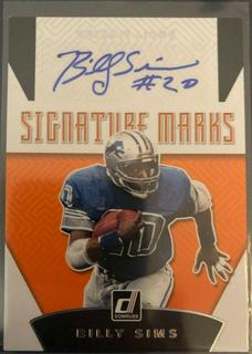 Billy Sims #SM 38
