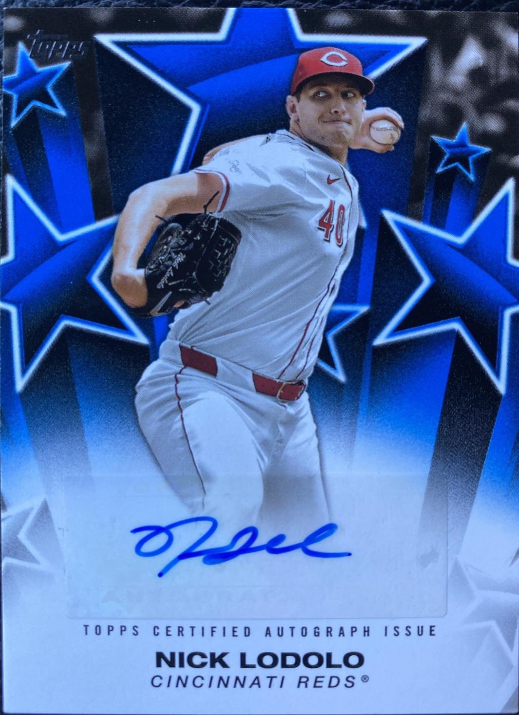 Nick Lodolo #BSA-NL Baseball Cards 2025 Topps Baseball Stars Autograph