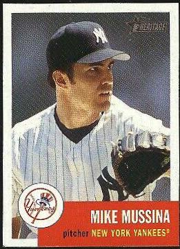 Mike Mussina #26 Baseball Cards 2002 Topps Heritage