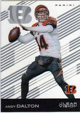 Andy Dalton #6 Football Cards 2015 Panini Clear Vision