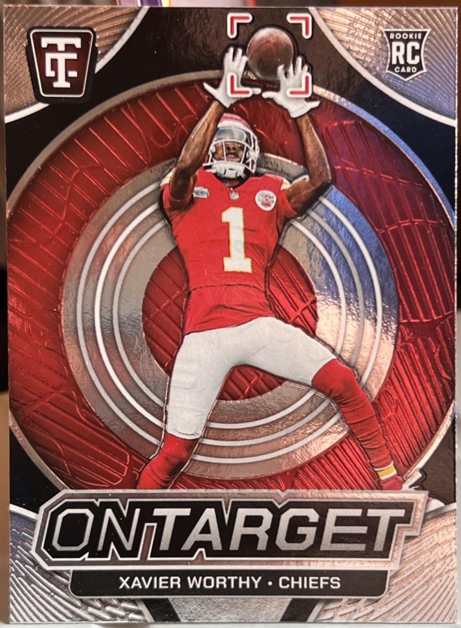 Xavier Worthy #6 Football Cards 2024 Panini Totally Certified On Target