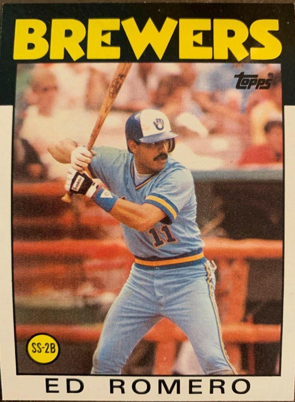 Ed Romero #317 Baseball Cards 1986 Topps