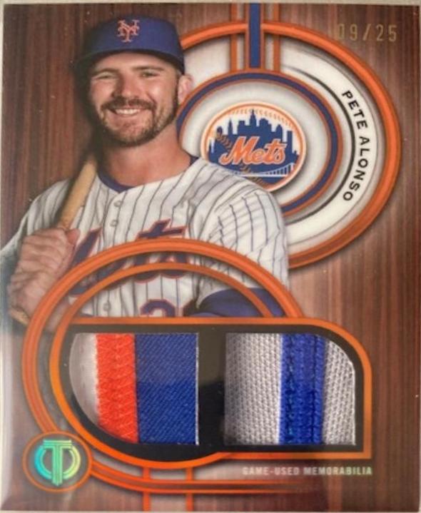 Pete Alonso #MRB-PA Baseball Cards 2025 Topps Tribute Milestone Relic