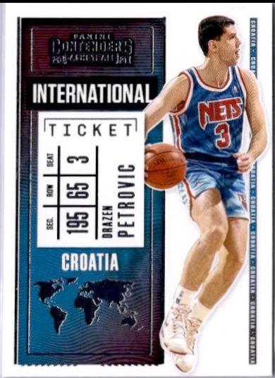 Drazen Petrovic #2 Basketball Cards 2020 Panini Contenders International