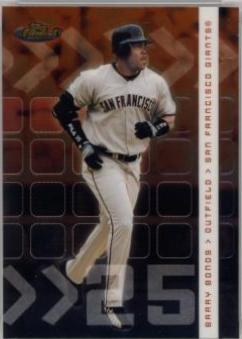 Barry Bonds #19 Baseball Cards 2002 Finest