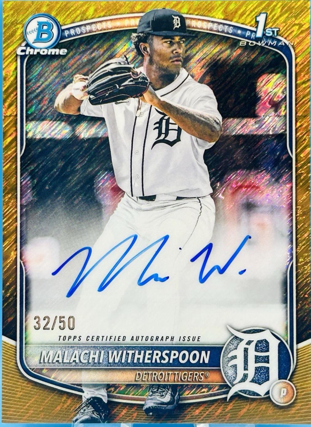 Malachi Witherspoon [Gold Refractor] #CPA-MW