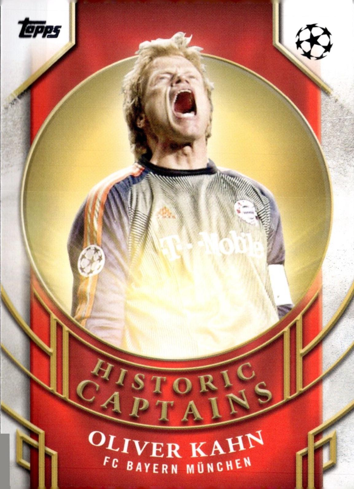 Oliver Kahn #HC-6 Soccer Cards 2024 Topps UEFA Historic Captains
