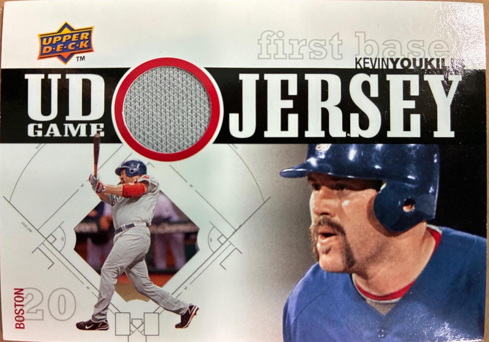 Kevin Youkilis #UDGJ-KY Baseball Cards 2010 Upper Deck UD Game Jersey
