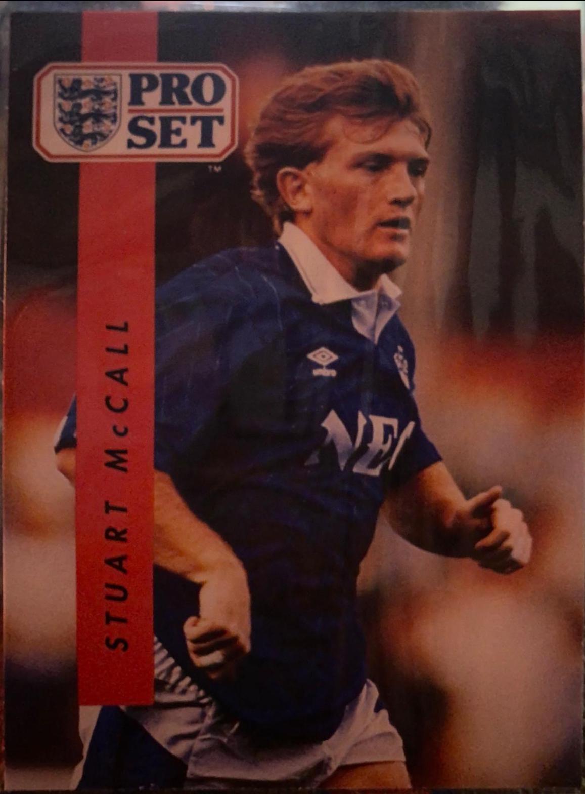Stuart McCall #81 Soccer Cards 1990 Pro Set