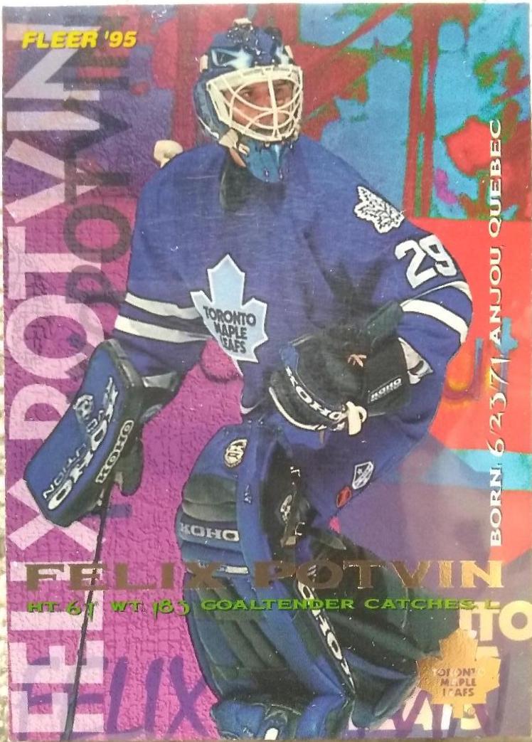 Felix Potvin #218 Hockey Cards 1994 Fleer