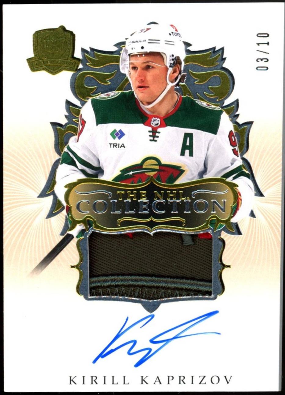 Kirill Kaprizov #NHL-KK 2023 Upper Deck The Cup NHL Collection Autograph