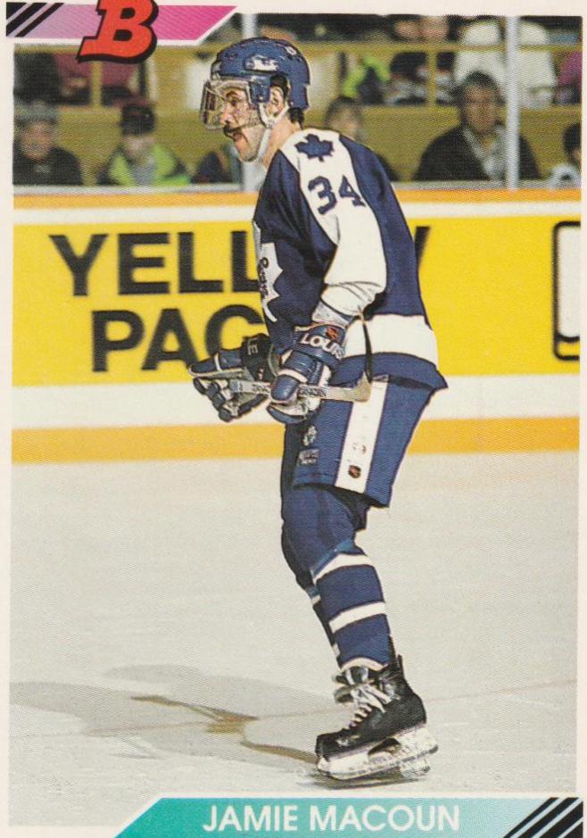 Jamie Macoun #9 Hockey Cards 1992 Bowman