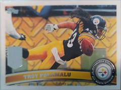 Troy Polamalu [Horizontal] #85 Football Cards 2011 Topps Prices