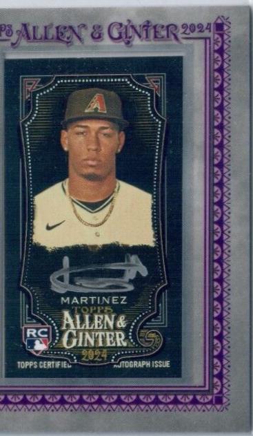 Justin Martinez #MA-JM 2024 Topps Allen & Ginter X Framed Mini Baseball Autographs