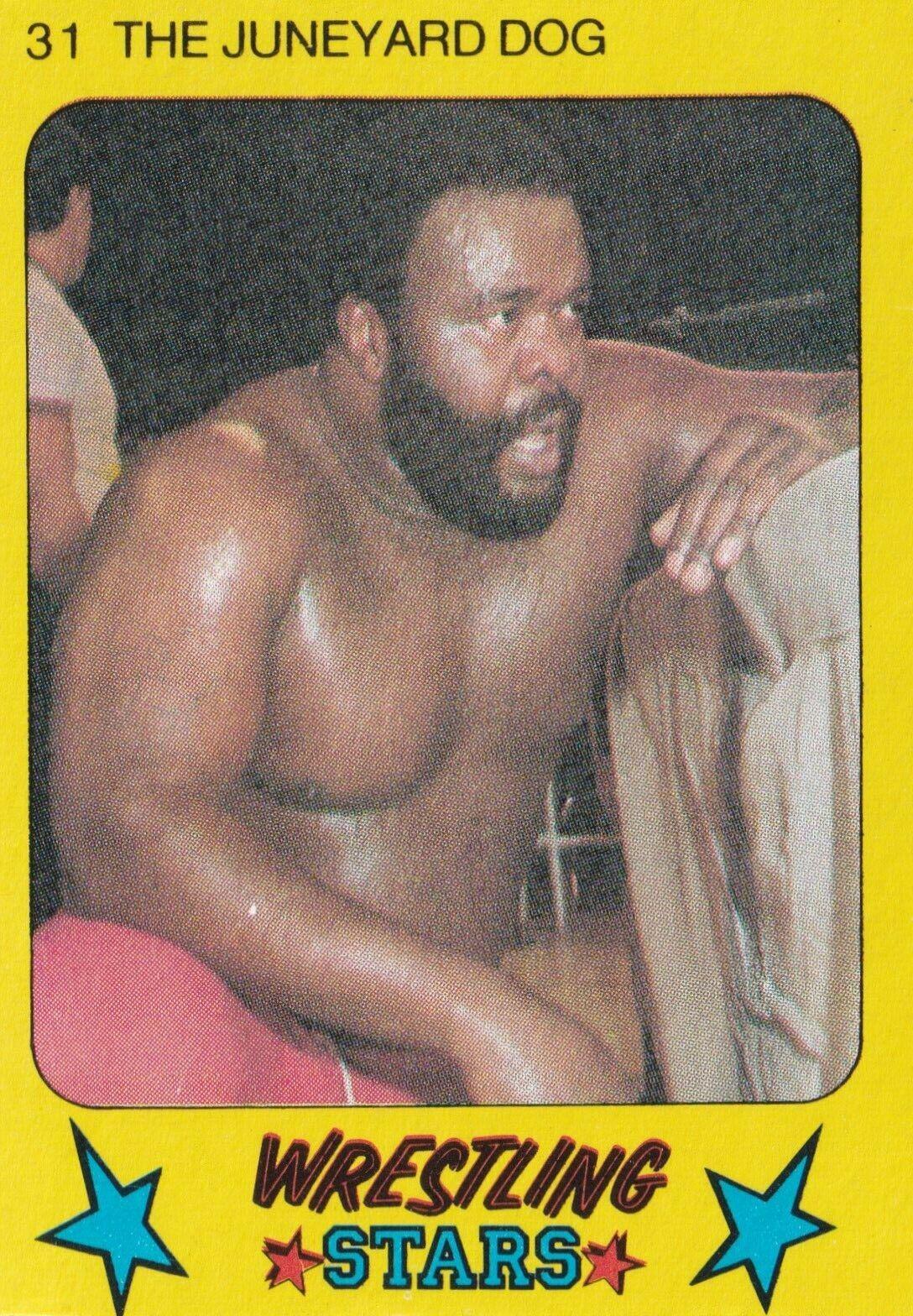 Junkyard Dog #31 Wrestling Cards 1986 Monty Gum Wrestling Stars