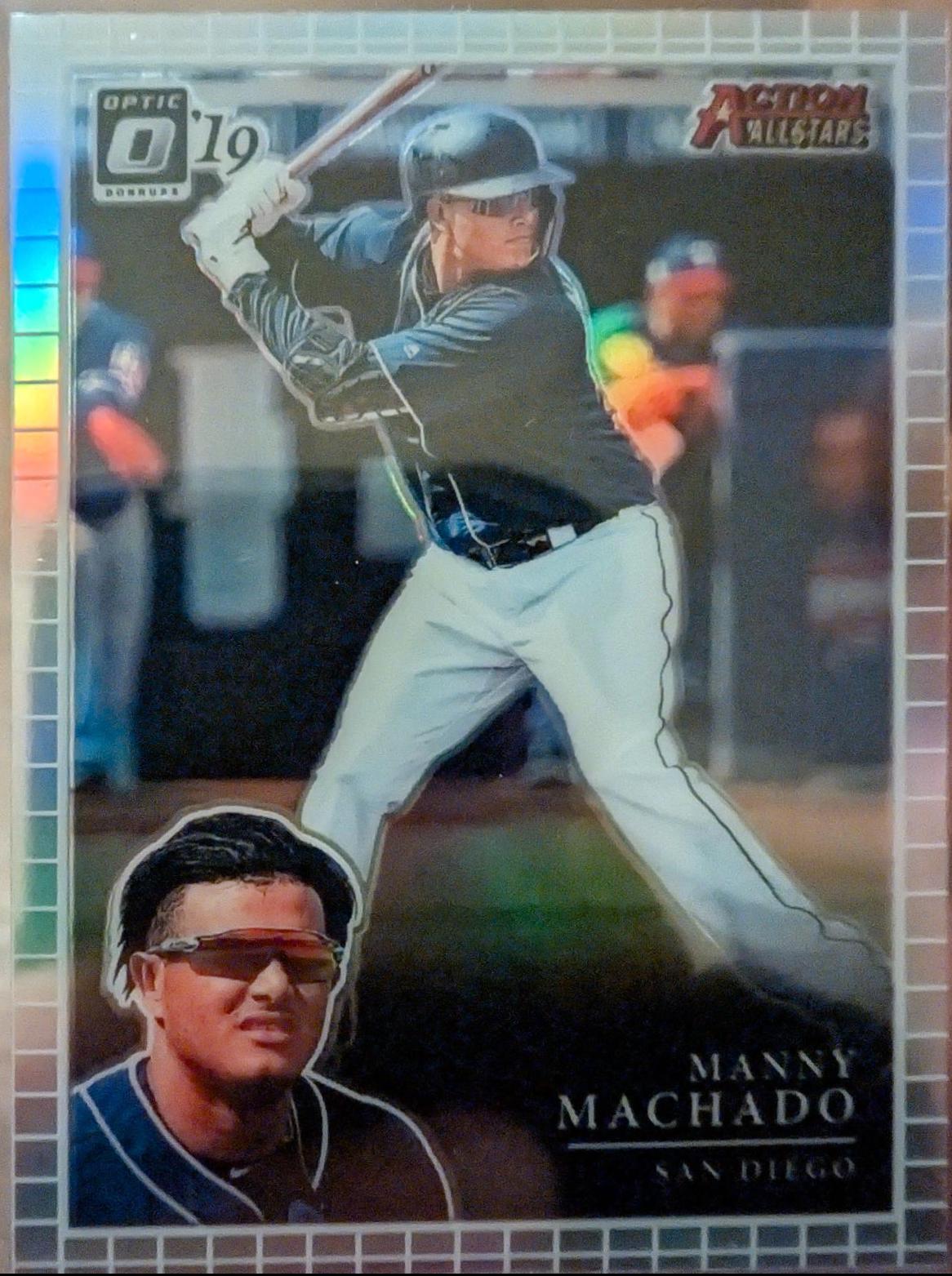 Manny Machado #AA-10 Baseball Cards 2019 Panini Donruss Optic Action All Stars