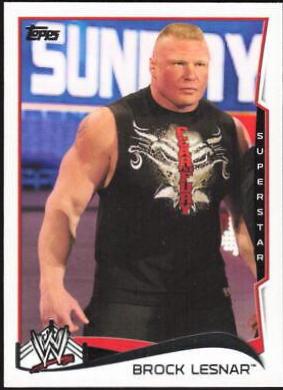 Brock Lesnar #8 Wrestling Cards 2014 Topps WWE
