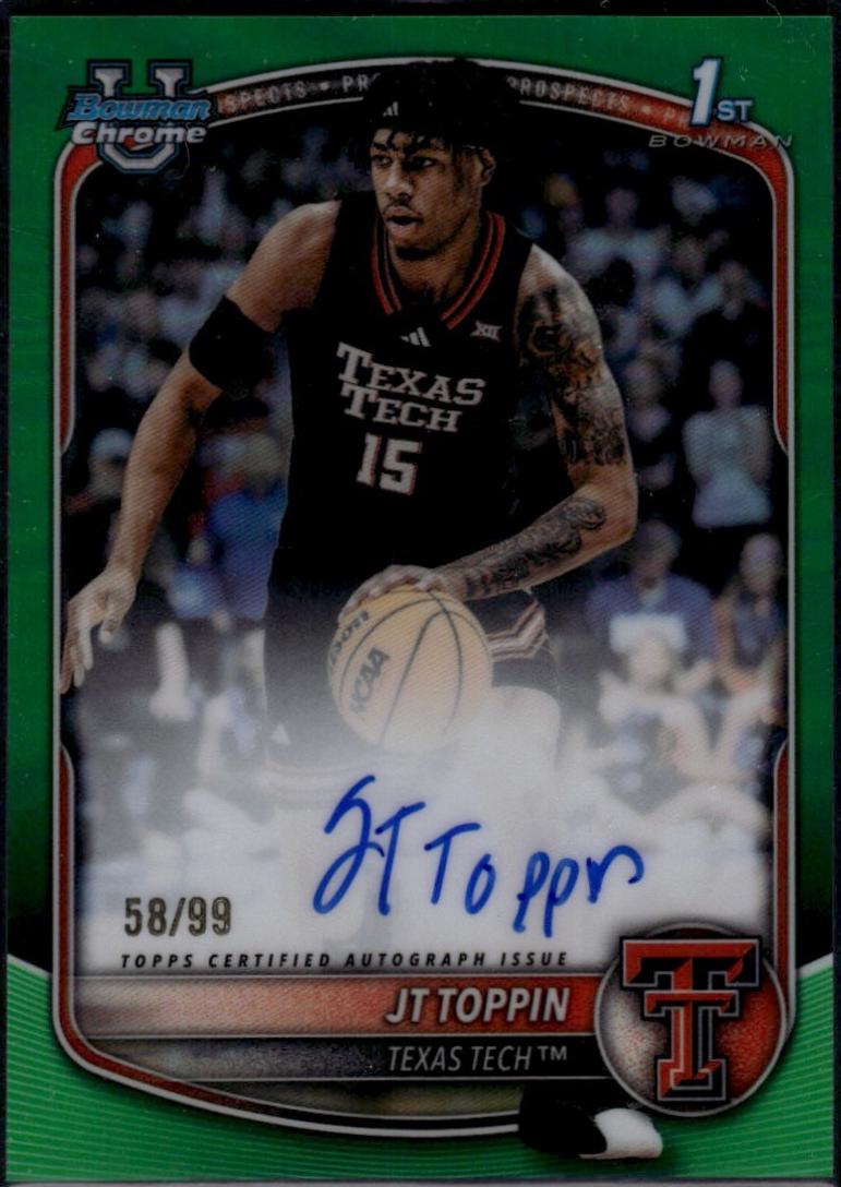 JT Toppin [Reptilian Green Refractor] #CPA-JT