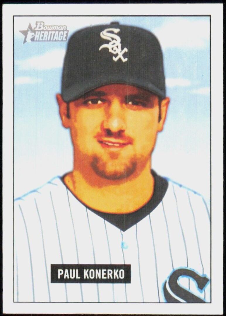 Paul Konerko #123 Baseball Cards 2005 Bowman Heritage