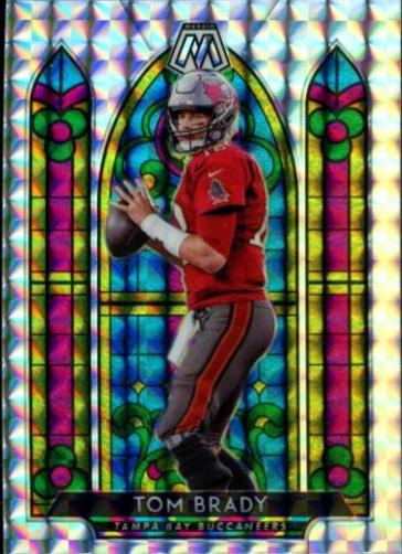 Tom Brady #SG2 Football Cards 2020 Panini Mosaic Stained Glass