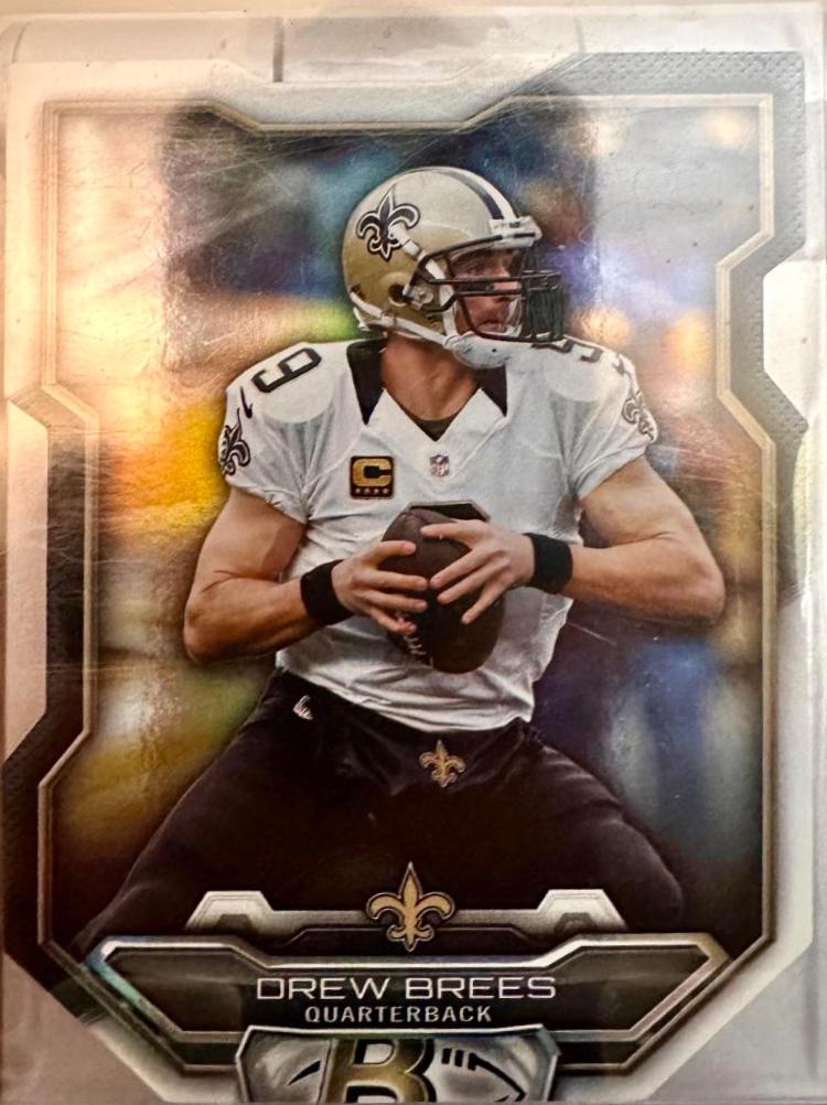 Drew Brees #BCDC-DBR Football Cards 2015 Bowman Die-Cuts