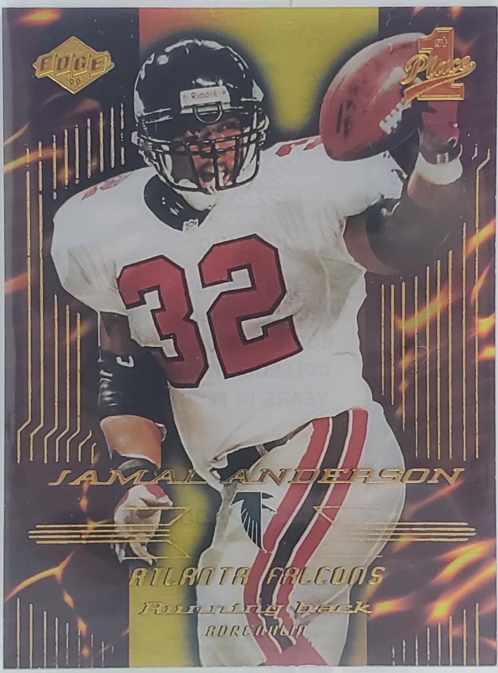 Jamal Anderson #A2 Football Cards 1999 Collector's Edge 1st Place Adrenaline