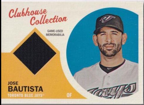 Jose Bautista #CCR-JB Baseball Cards 2012 Topps Heritage Clubhouse Collection Relics