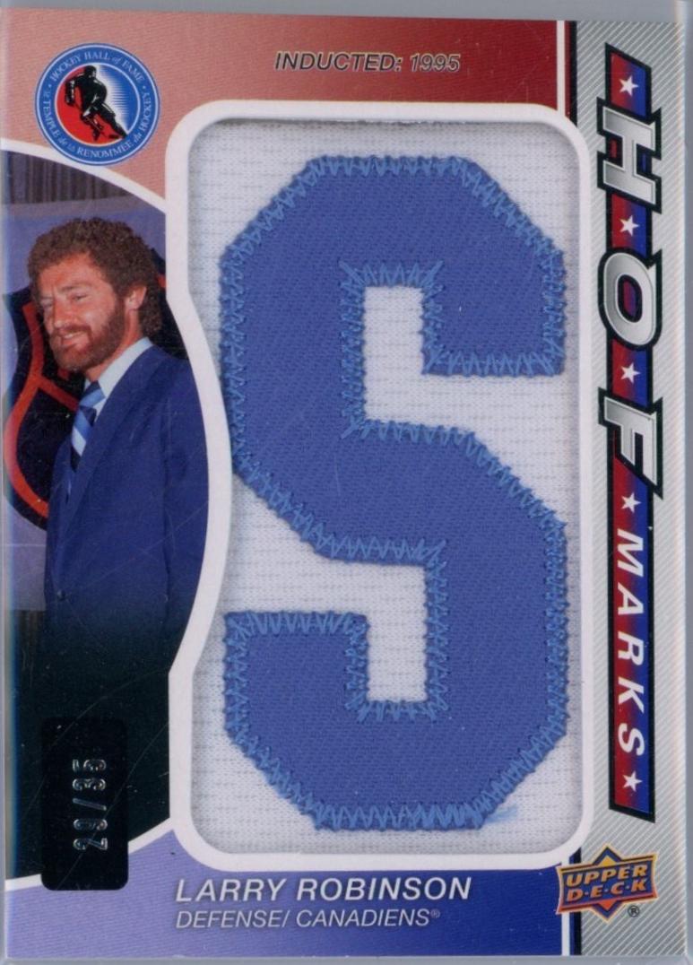 Larry Robinson #HOF-LR Hockey Cards 2024 SP Game Used HOF Letters