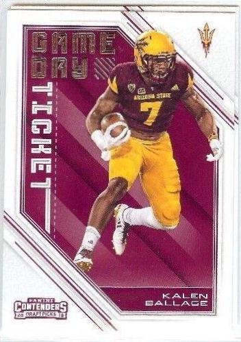 Kalen Ballage #17 Football Cards 2018 Panini Contenders Draft Picks Game Day Ticket
