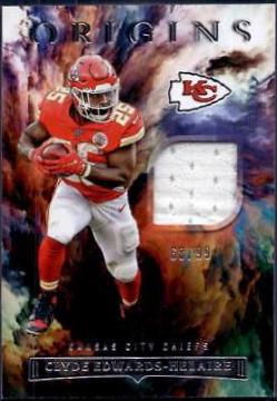 Clyde Edwards Helaire #FF-CEH Football Cards 2022 Panini Origins Future Fabrics