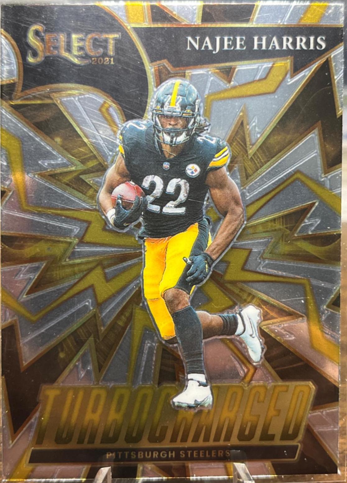 Najee Harris #TUR-6 Football Cards 2021 Panini Select Turbocharged
