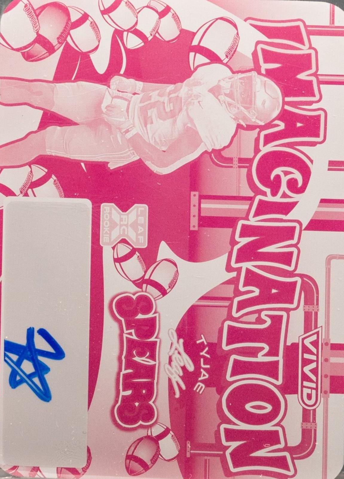Tyjae Spears #VI-TS1 Football Cards 2023 Leaf Vivid Autographs Imagination