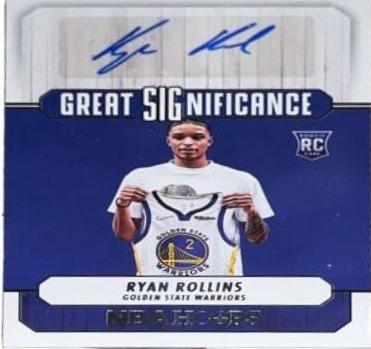 Ryan Rollins #GS-RYR 2022 Panini Hoops Great Significance Autographs Basketball