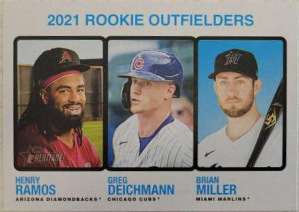 Henry Ramos, Brian Miller, Greg Deichmann #71 Baseball Cards 2022 Topps Heritage