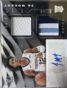 Ja Morant Basketball Cards 2019 Panini Black Rookie Memorabilia Autographs
