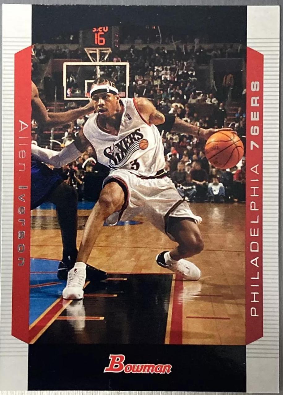 Allen Iverson #33 Basketball Cards 2004 Bowman