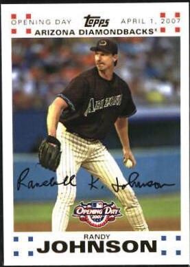 Randy Johnson #50 Baseball Cards 2007 Topps Opening Day