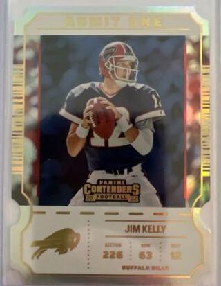 Jim Kelly #AO-JKE Football Cards 2022 Panini Contenders Admit One