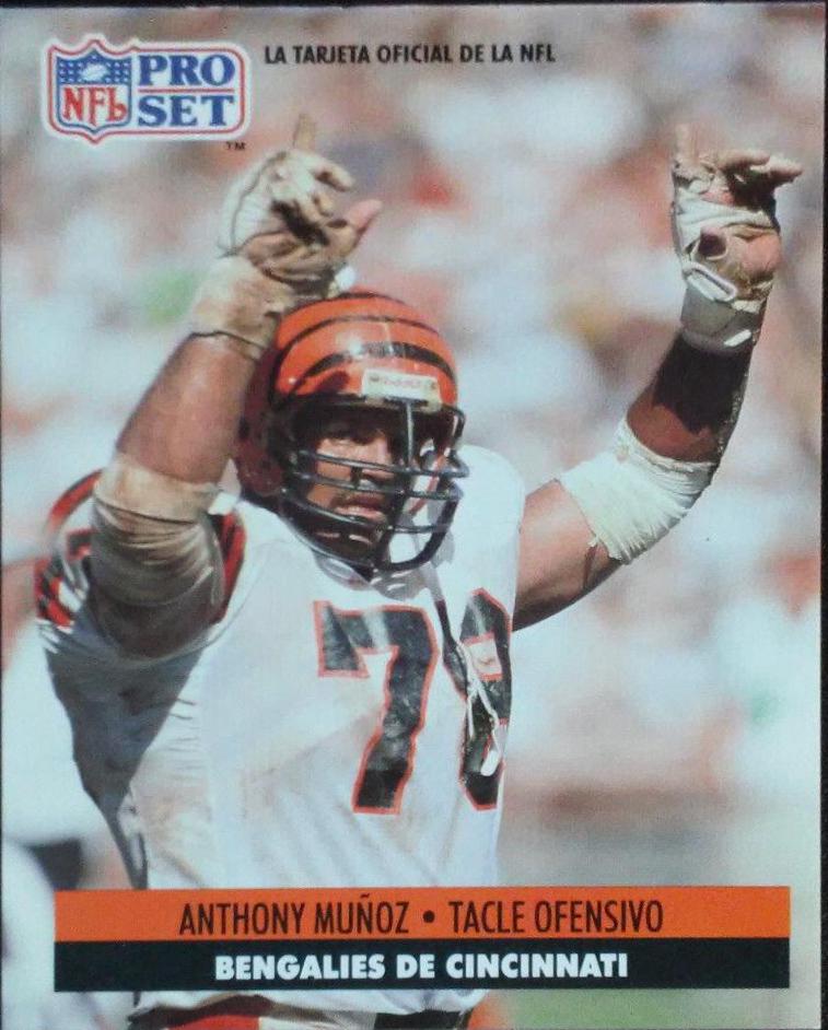 Anthony Munoz #34 Football Cards 1991 Pro Set Spanish