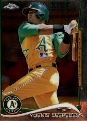 Yoenis Cespedes #8 Baseball Cards 2014 Topps Chrome