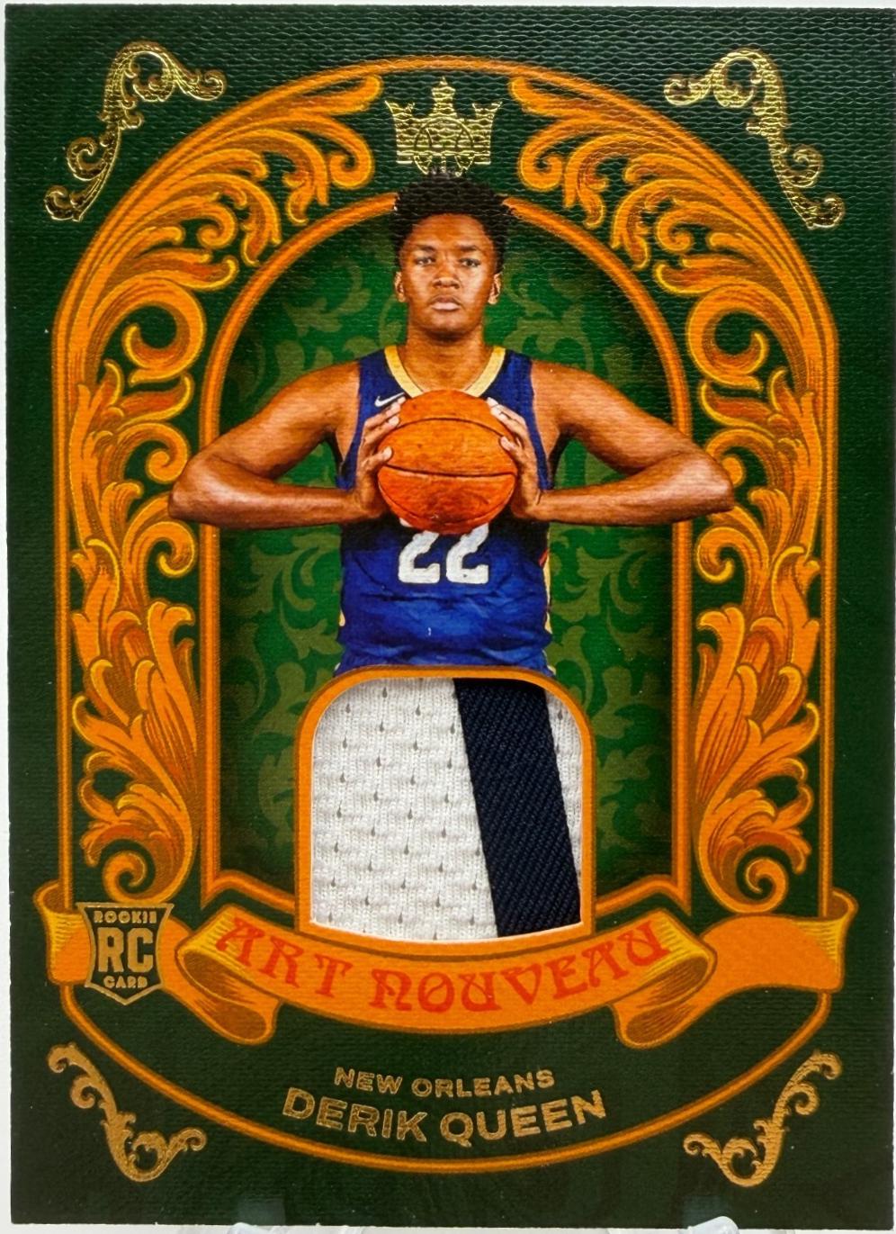 Derik Queen #7 2025 Panini Court Kings Art Noveau Basketball