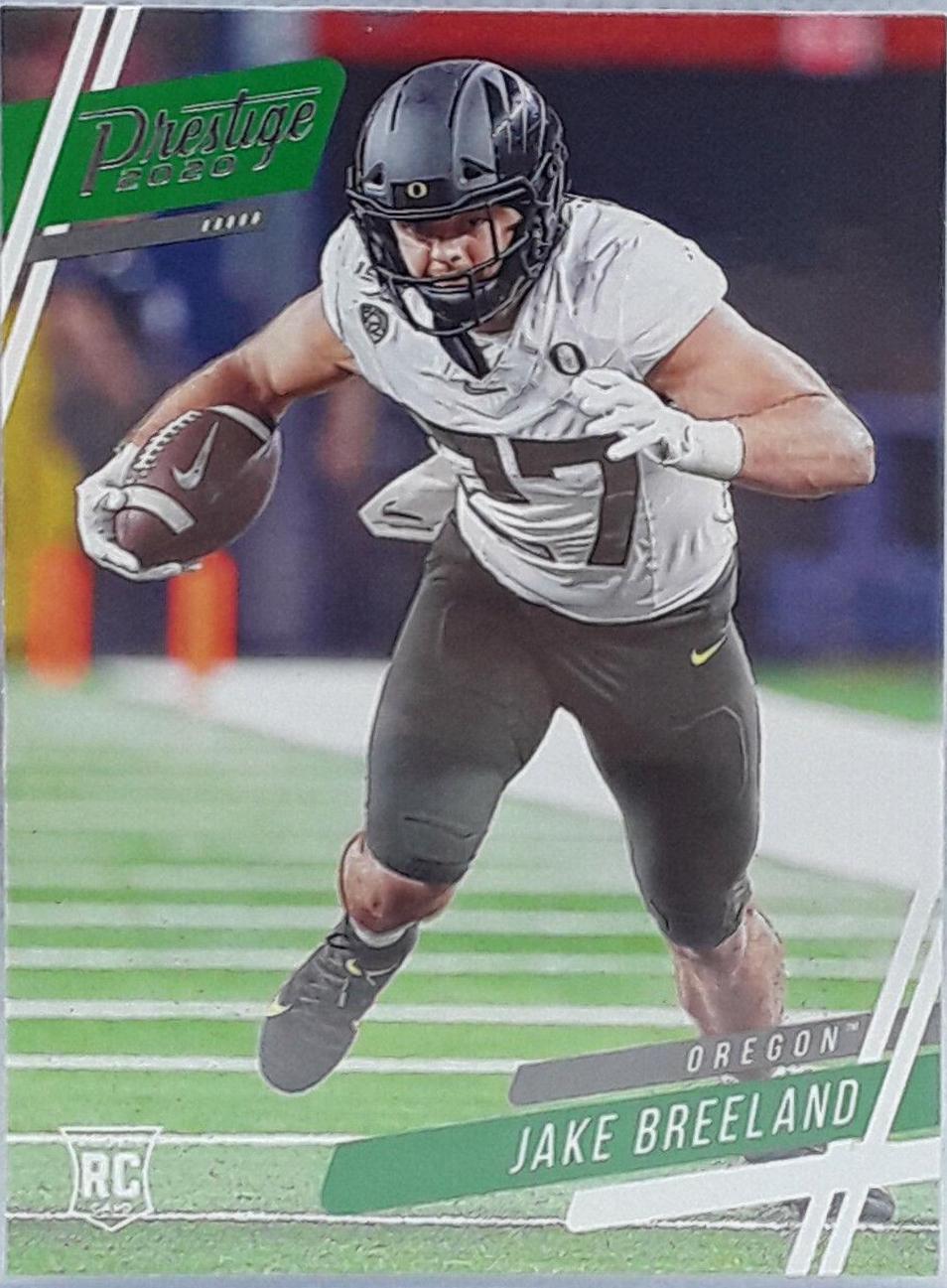 Jake Breeland #9 2020 Panini Chronicles Draft Picks Prestige Football