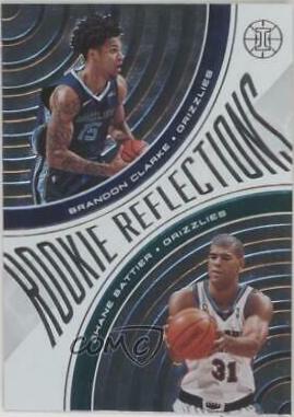 Brandon Clarke, Shane Battier #2 Basketball Cards 2019 Panini Illusions Rookie Reflections