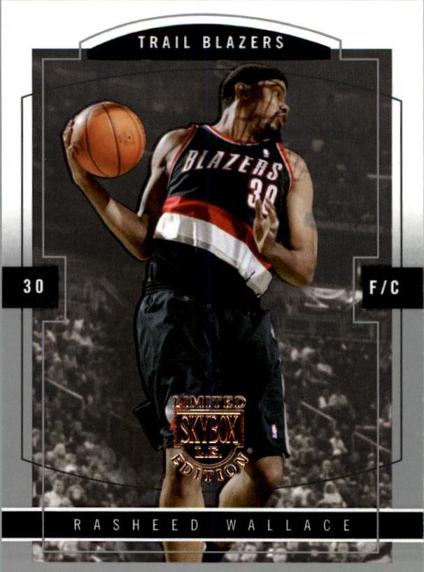 Rasheed Wallace #56 2003-04 SkyBox LE Basketball