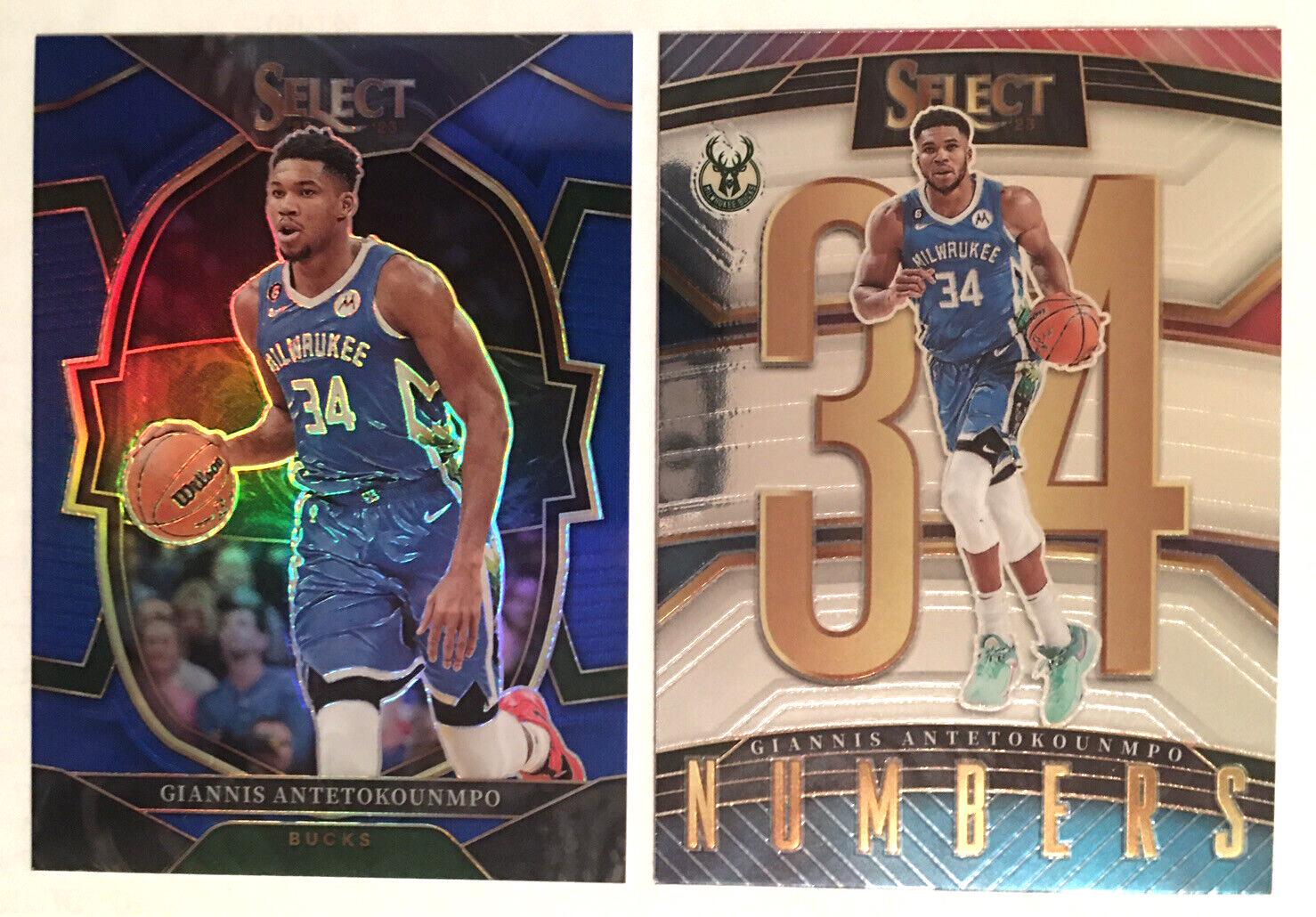 Giannis Antetokounmpo #9 Basketball Cards 2022 Panini Select Numbers